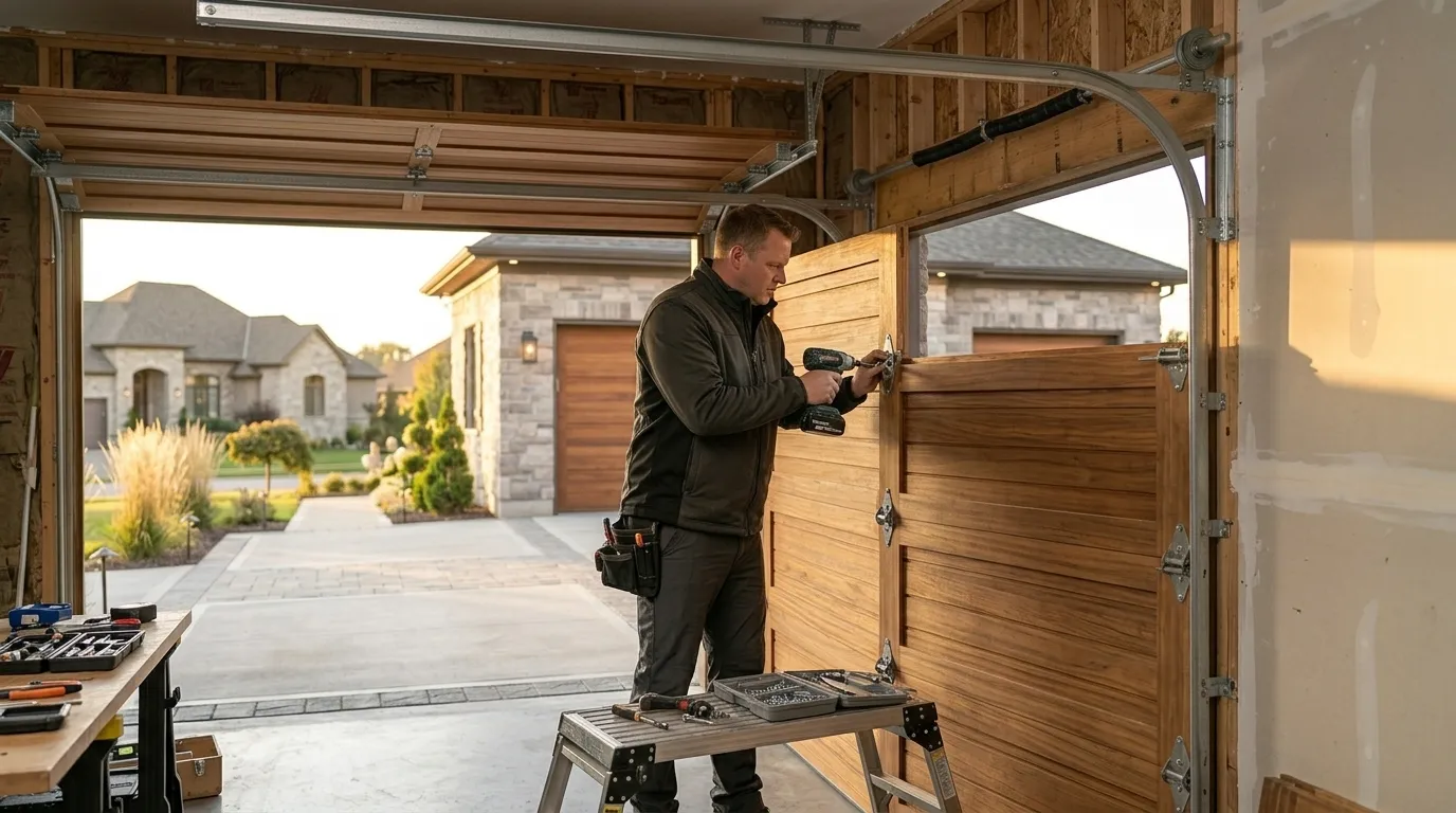 Garage door installation in Oklahoma City, OK